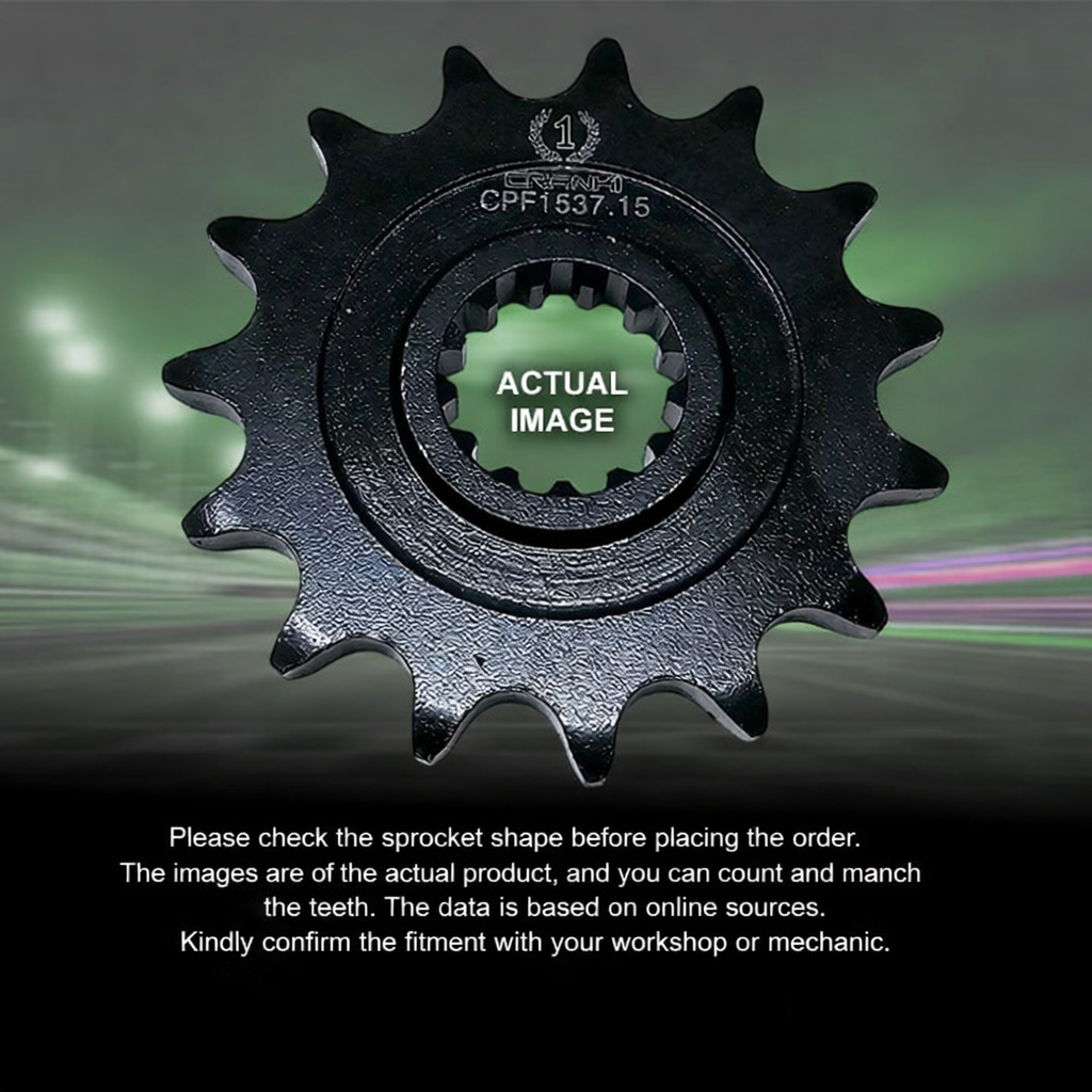 Crank1 Sprocket For Kawasaki Z900RS Cafe (2018 Onwards) - Front - CPF1537.15T