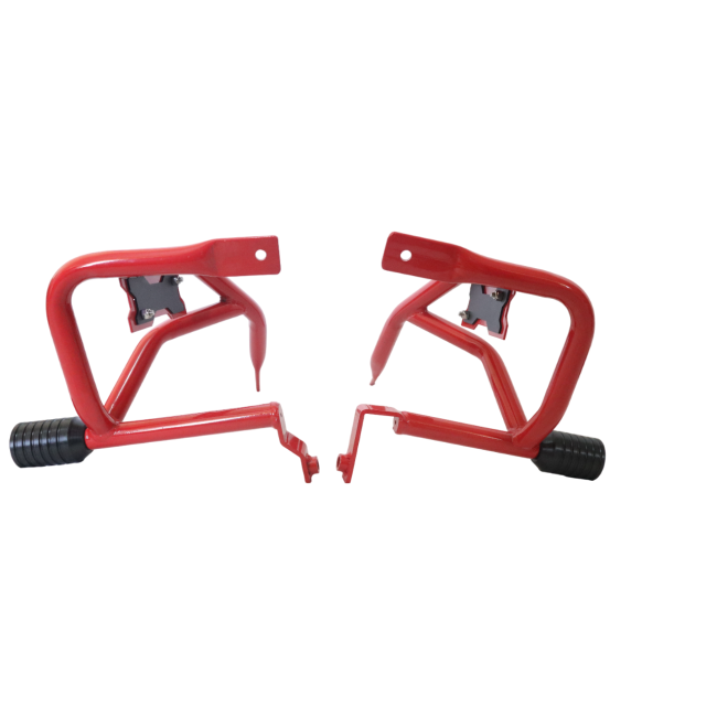 MotoCare Crash Guard with Dual Sliders (Red) for Hero Xpulse 200 / 200 4V | Heavy Duty Engine Protection Guard