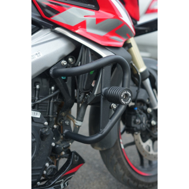 Motocare Small Crash Guard with Dual Sliders for Bajaj Pulsar NS400Z | Engine Protection Guard | Compact Bike Safety Accessory
