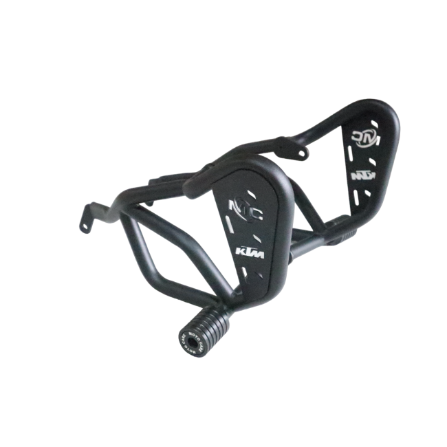 MotoCare Dual Slider Crash Guard for KTM Duke 250/390 BS6 | Heavy Duty Engine Protection Guard