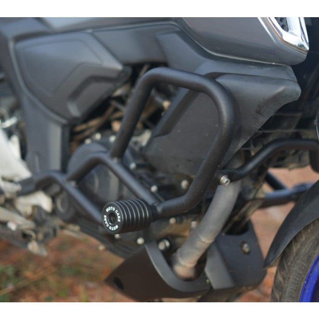 Motocare Crash Guard with Dual Sliders for Yamaha FZ-S V3 / V4 – Heavy Duty Engine Protection