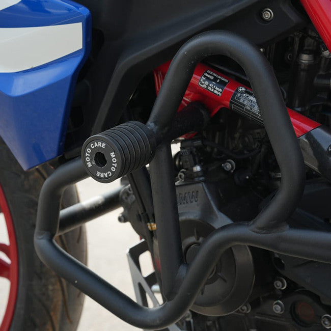 BMW G 310 R Crash Guard with Dual Sliders – Motocare Heavy-Duty Engine Protection Guard | Frame Slider Crash Bar for BMW G310R