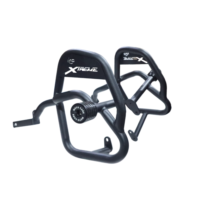 MotoCare Crash Guard with Dual Sliders for Hero Xtreme 125R | Heavy Duty Engine Protection Guard