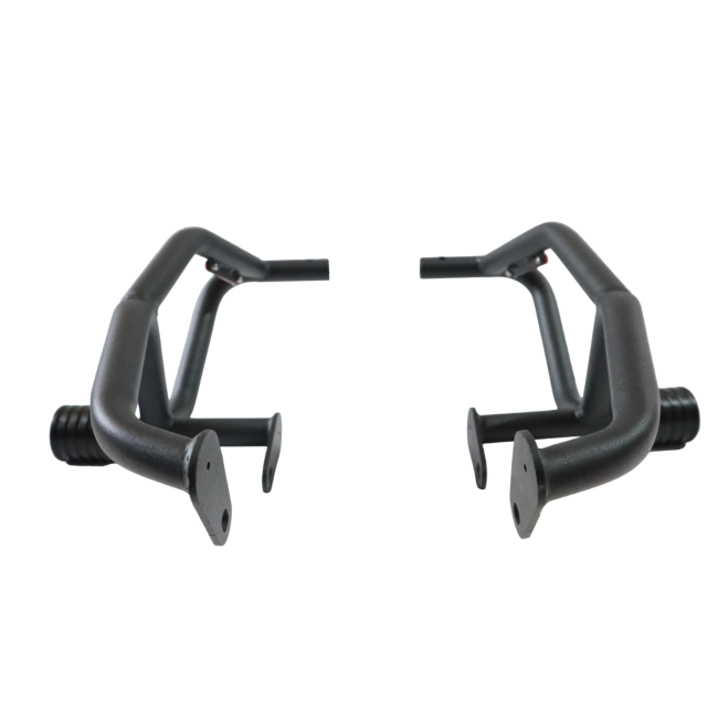 MotoCare Crash Guard with Dual Sliders for Jawa 42 | Heavy Duty Engine Protection Guard