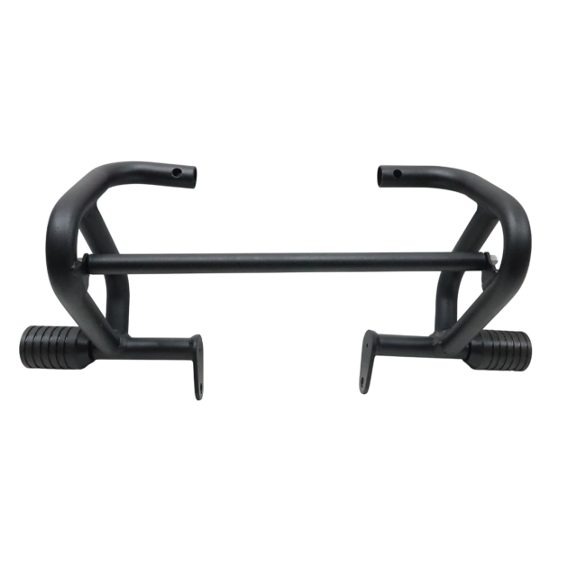 MotoCare Crash Guard with Dual Sliders for Jawa 42 Bobber | Heavy Duty Engine Protection Guard with Frame Sliders