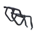 MotoCare Crash Guard with Dual Sliders for Jawa 42 FJ | Heavy Duty Engine Protection Guard with Frame Sliders
