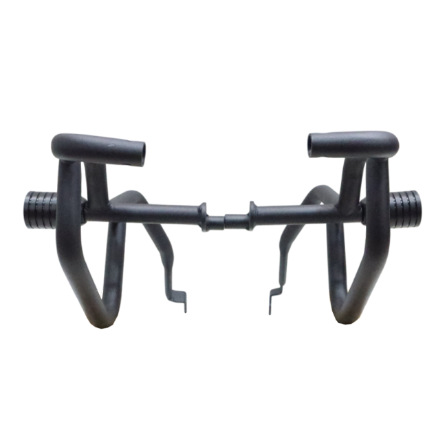 MotoCare Crash Guard with Dual Sliders for Jawa 42 FJ | Heavy Duty Engine Protection Guard with Frame Sliders