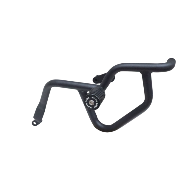 MotoCare Crash Guard with Dual Sliders for Jawa 42 FJ | Heavy Duty Engine Protection Guard with Frame Sliders