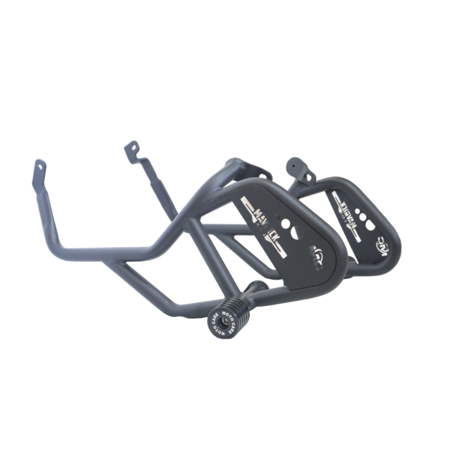MotoCare Crash Guard with Dual Sliders for Hero Mavrick 440 | Heavy Duty Engine Protection Guard