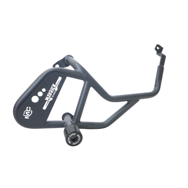 MotoCare Crash Guard with Dual Sliders for Hero Mavrick 440 | Heavy Duty Engine Protection Guard