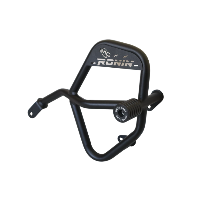 MotoCare Crash Guard with Dual Sliders for TVS Ronin 2024–2025 | Heavy Duty Engine Protection Guard | Frame Slider Crash Protection