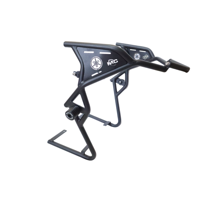 Motocare Crash Guard with Dual Sliders for Yamaha Aerox 155 | Heavy Duty Engine Protection Guard