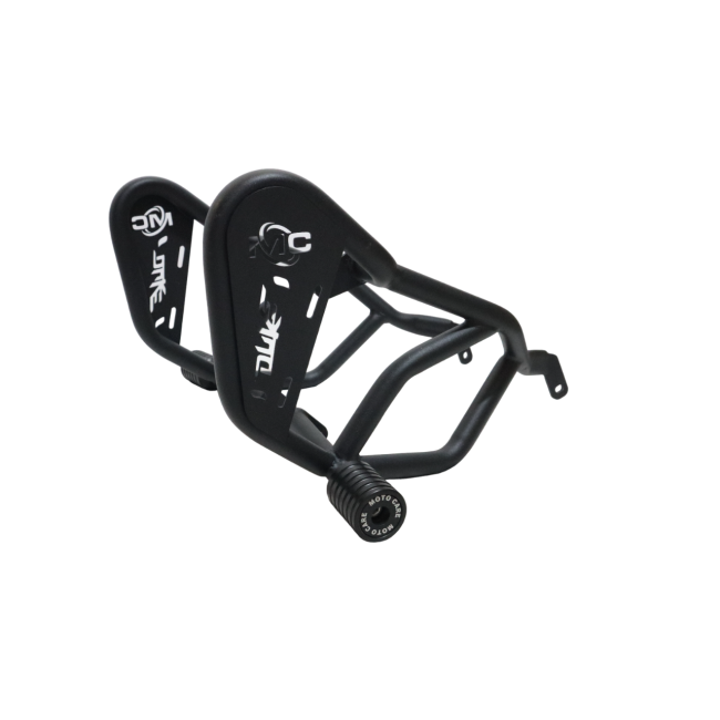 MotoCare KTM Duke 200 BS6 Crash Guard with Dual Sliders (With Logo) – Heavy Duty Engine Protection & Frame Safety