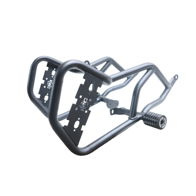 MotoCare Crash Guard with Dual Sliders & Plate for Bajaj Pulsar NS400Z | Engine Protection Guard