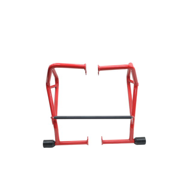 Motocare Dual Slider Crash Guard for Suzuki V-Strom 250 | Heavy Duty Engine Protection (Red & Silver)