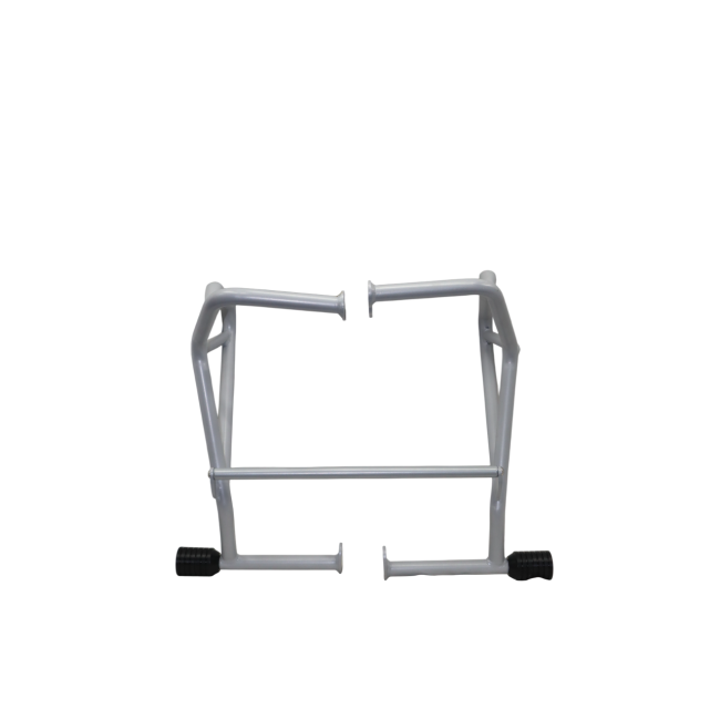 Motocare Dual Slider Crash Guard for Suzuki V-Strom 250 | Heavy Duty Engine Protection (Red & Silver)