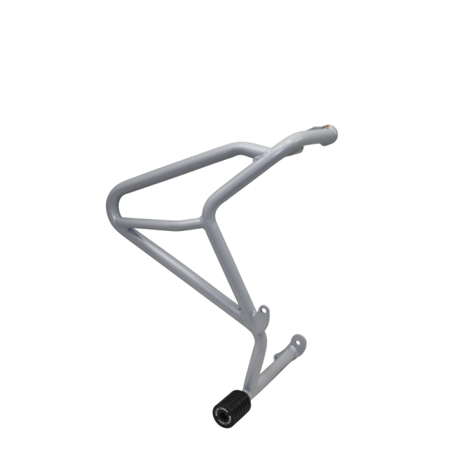 Motocare Dual Slider Crash Guard for Suzuki V-Strom 250 | Heavy Duty Engine Protection (Red & Silver)