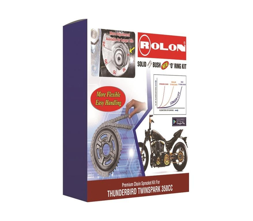 Rolon Chain and Sprocket kit for NEW THUNDER BIRD 500CC - KIT BSORTB09 500CC