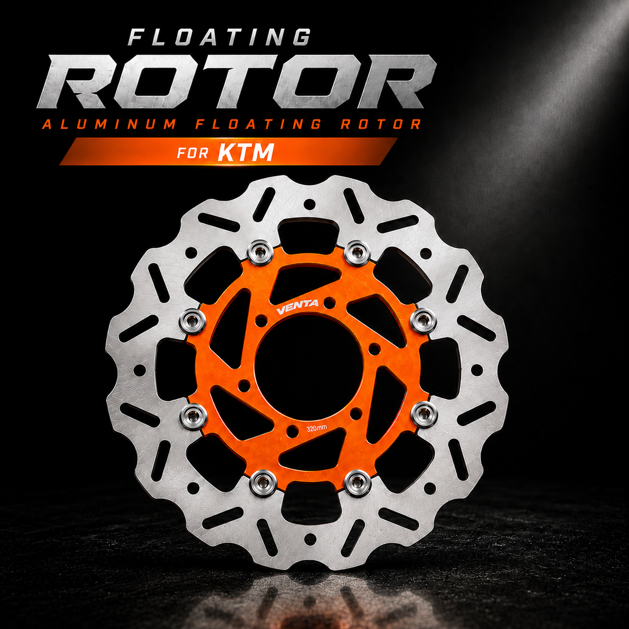 66BHP Venta Floating Brake Rotor for KTM Duke 2017-20 (Aluminium Core)