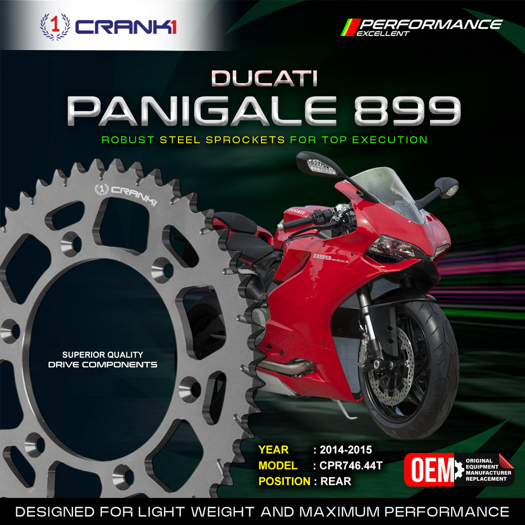 Crank1 Sprocket For Ducati Panigale 899 (2014-2015) – Rear – CPR746.44T