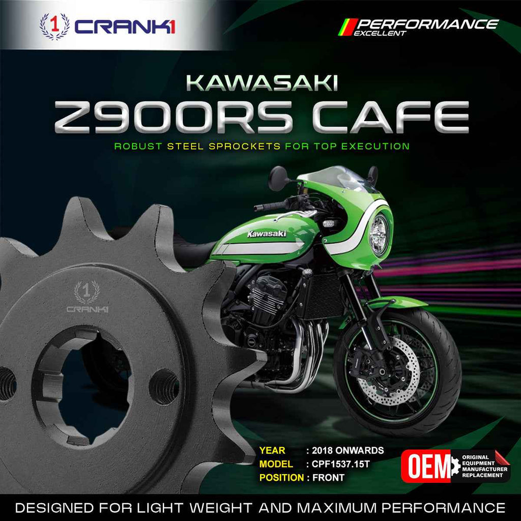 Crank1 Sprocket For Kawasaki Z900RS Cafe (2018 Onwards) - Front - CPF1537.15T