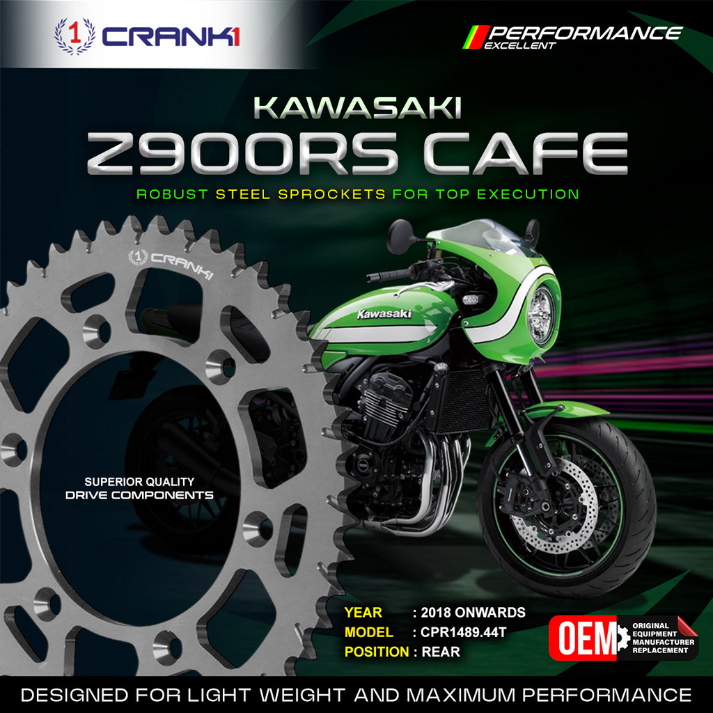 Crank1 Sprocket For Kawasaki Z900 Cafe (2018 Onwards)- Rear - CPR1489.44T