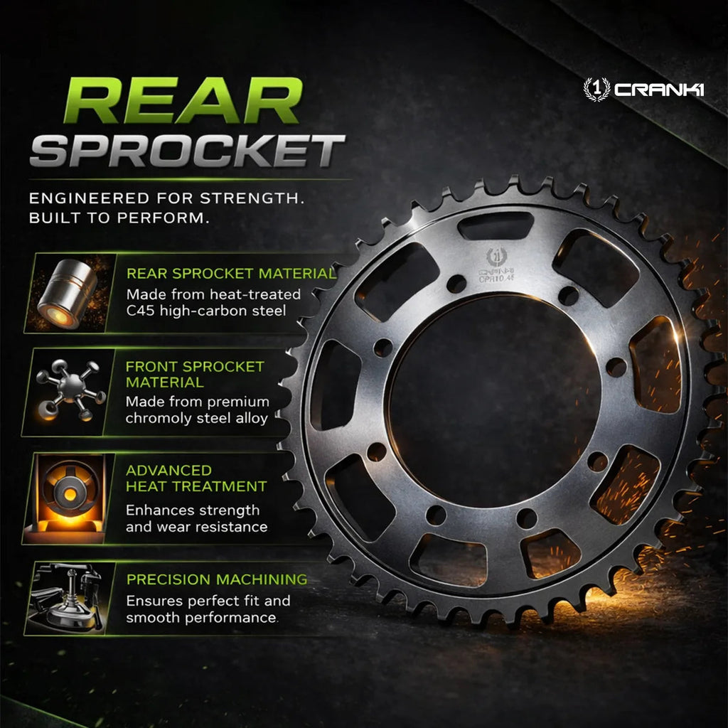 Crank1 Sprocket For Triumph Trident 660 (2021) - Rear - CPR50-32242-51T