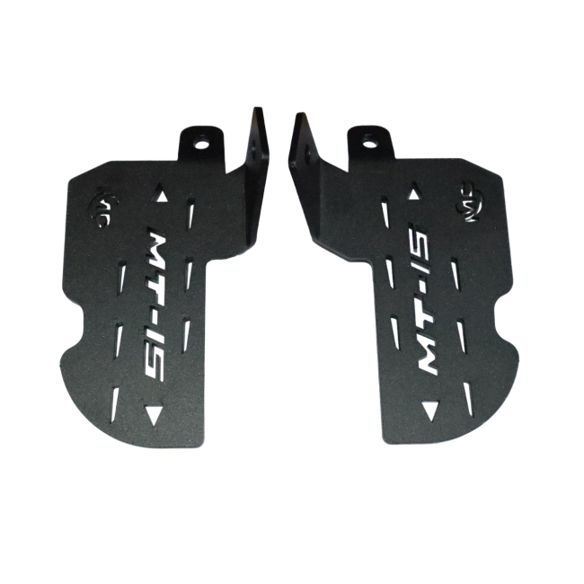 Motocare Double Footrest for Yamaha MT-15 | Rear Passenger Foot Peg Set | Anti-Slip Bike Footrest