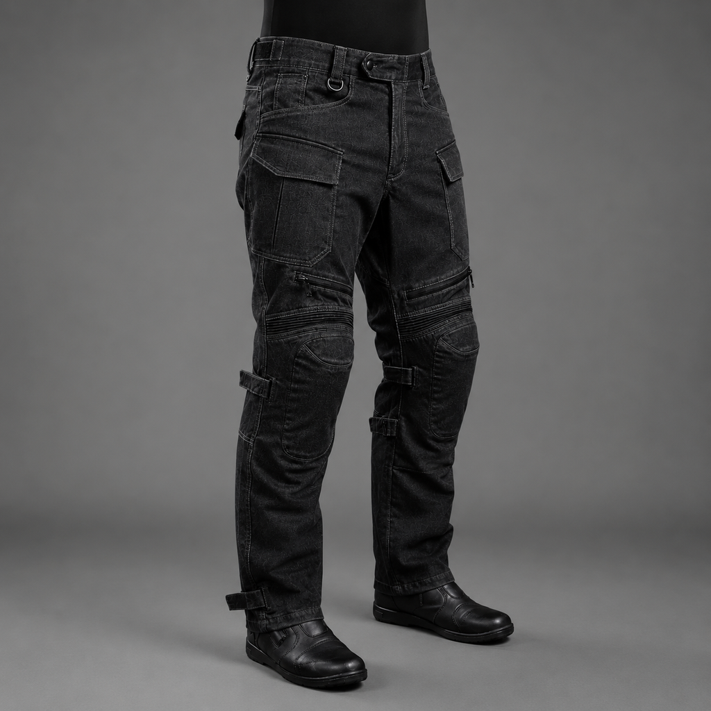 66BHP Riding Denim Pants With Level 2 Knee Protectors