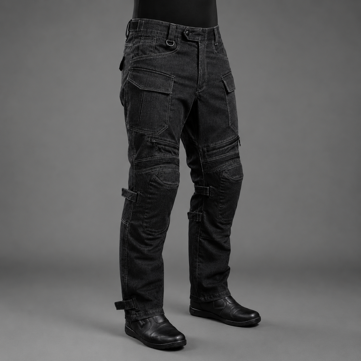 66BHP Riding Denim Pants With Level 2 Knee Protectors