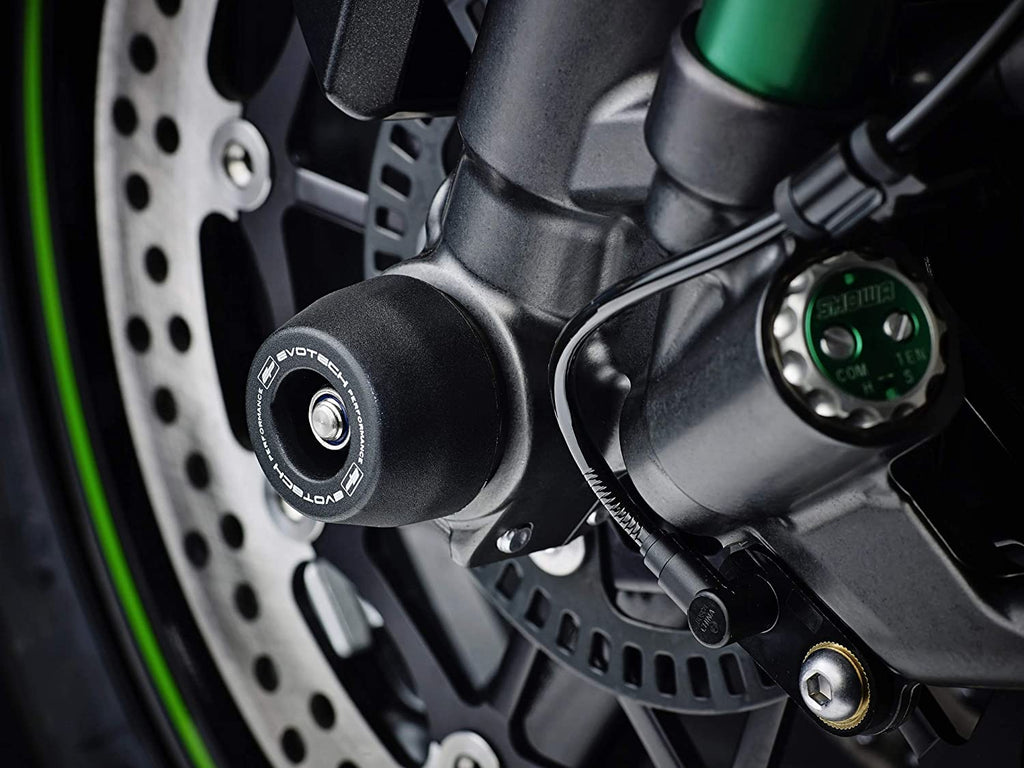 Evotech Performance Front Spindle Bobbins - Kawasaki Ninja ZX-10R (2016-) Part No - PRN012354-17