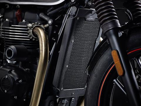 Evotech Performance Radiator Guard for Triumph Bonneville T100 / T120 / Thruxton / Street Twin / Street Scrambler / Street Cup Part No: PRN013141