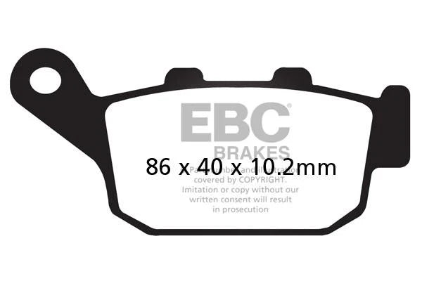 EBC Double-H™ Sintered Brake Pads for Kawasaki Z800 (2013–2016) FA347HH Front FA140HH Rear HH Rated High Performance Brake Pads