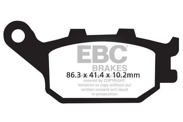 EBC Double-H™ Sintered Rear Brake Pads for Kawasaki Vulcan S (2015 Onwards) FA174HH HH Rated High Performance Brake Pads