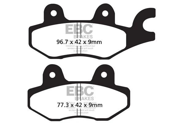 EBC Double-H™ Sintered Front Brake Pads FA197HH for Kawasaki Ninja 300 (2013 Onwards) HH Rated