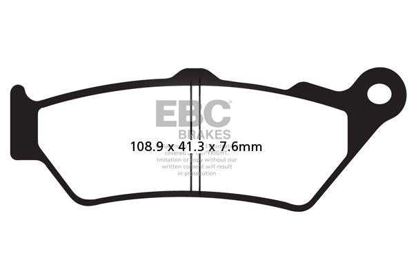 EBC Double-H™ Sintered Brake Pads for Ducati X-Diavel (2016–2020) FA447HH Front FA209/2HH Rear HH Rated High Performance Brake Pads