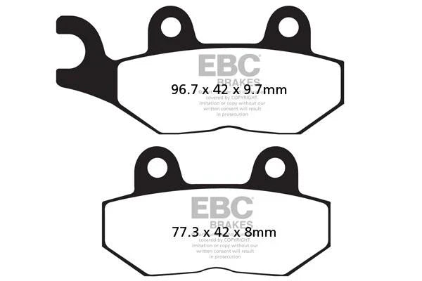 EBC Double-H™ Sintered Front Brake Pads FA604/4HH for Triumph Speed Triple 1050 HH Rated
