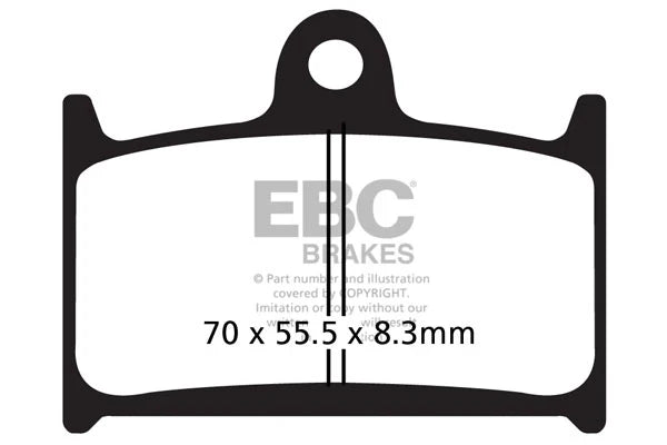 EBC Double-H™ Sintered Brake Pads for Triumph Rocket III Roadster 2294 FA236HH Front FA209HH Rear HH Rated High Performance Brake Pads