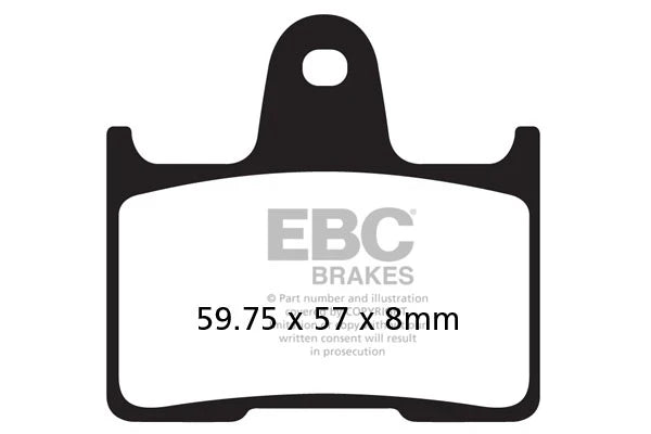 EBC Double-H™ Sintered Brake Pads for Kawasaki ZX-14R (2011–2020) FA447HH Front FA254HH Rear HH Rated High Performance Brake Pads
