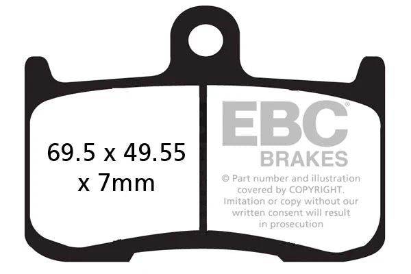 EBC Double-H™ Sintered Rear Brake Pads FA140HH for Kawasaki Z900 / ZR900 (2017 Onwards) HH Rated