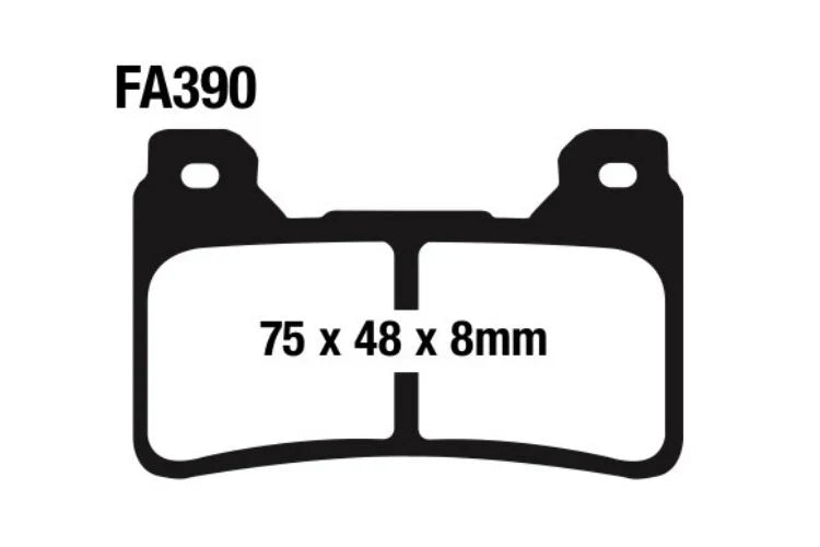 EBC Double-H™ Sintered Brake Pads for Honda CB 1000R (2009–2015) FA390HH Front FA488HH Rear HH Rated High Performance Brake Pads