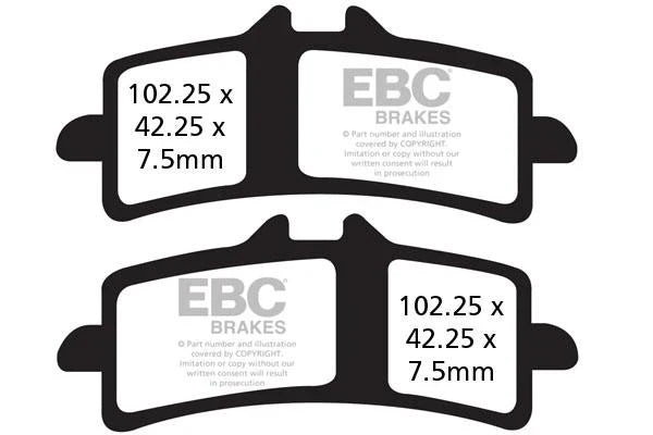 EBC Double-H™ Sintered Rear Brake Pads FA213HH for Triumph Tiger 900 HH Rated