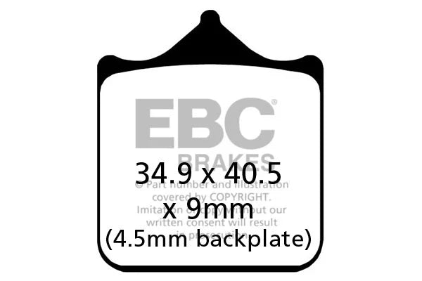EBC Double-H™ Sintered Rear Brake Pads FA214/2HH for Triumph Speed Triple 1050 HH Rated