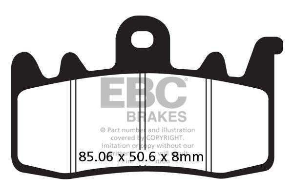 EBC Double-H Sintered Brake Pads for Ducati Multistrada 950 (2017 Onwards) | Front FA630HH & Rear FA181HH | HH Rated High Performance Brake Pads