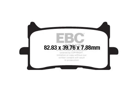 EBC Double-H™ Sintered Brake Pads for Honda CBR 650R (2019 Onwards) FA679HH Front FA496HH Rear HH Rated High Performance Brake Pads