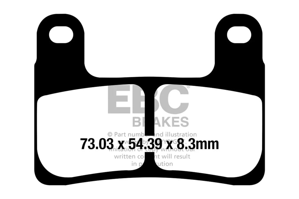EBC Double-H™ Sintered Brake Pads for BMW S1000RR (2019+) | FA724HH Front & FA213HH Rear | HH Rated High Performance Pads