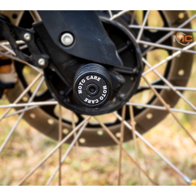 MotoCare Fork Sliders (Pair) for Royal Enfield Himalayan 450 | Front Axle Crash Protection