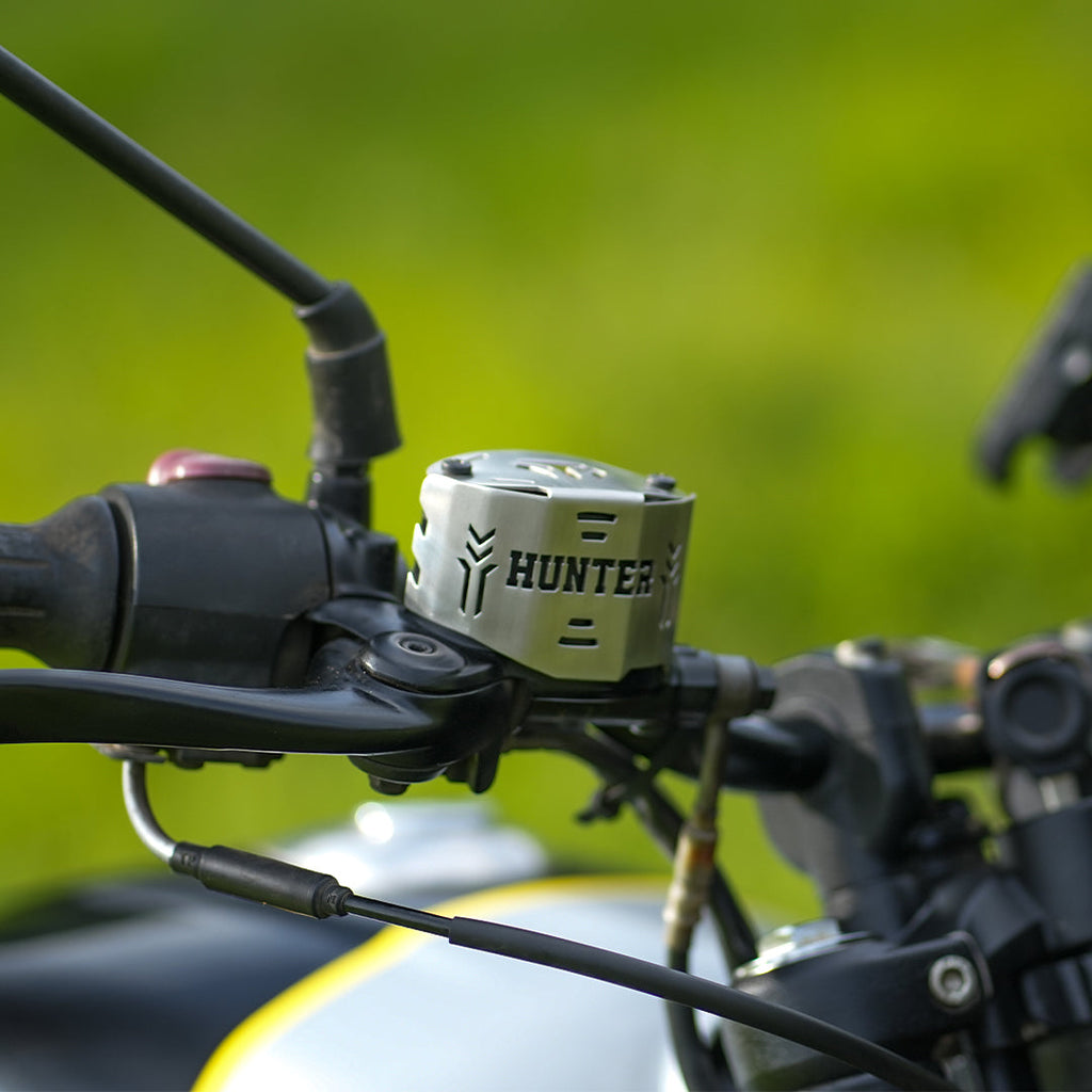 FRONT MASTER CYLINDER  GUARD(SS) FOR HUNTER 350