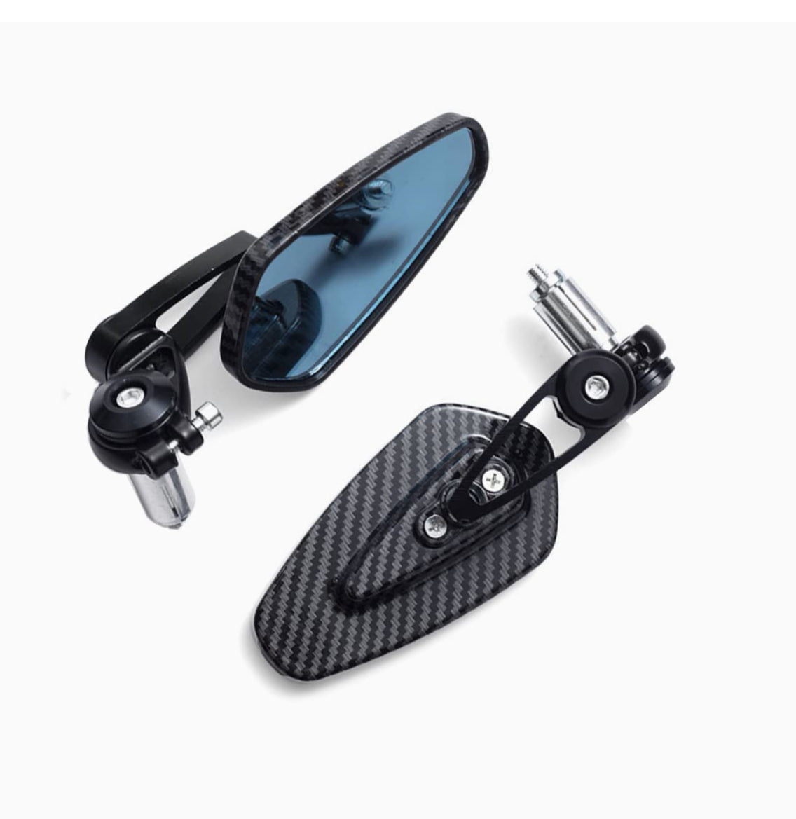 Carbon Fiber Dipped Bar End Mirrors