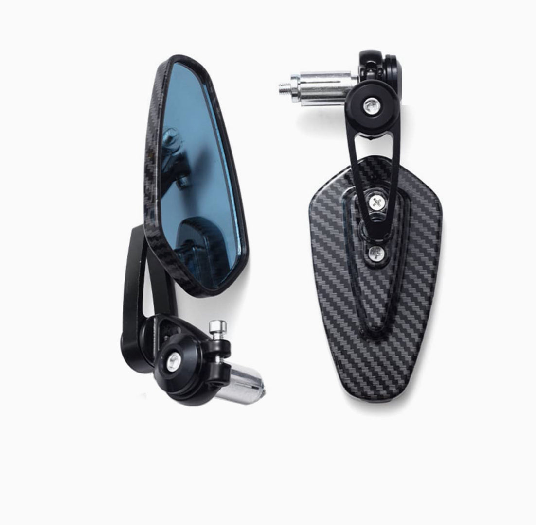 Carbon Fiber Dipped Bar End Mirrors